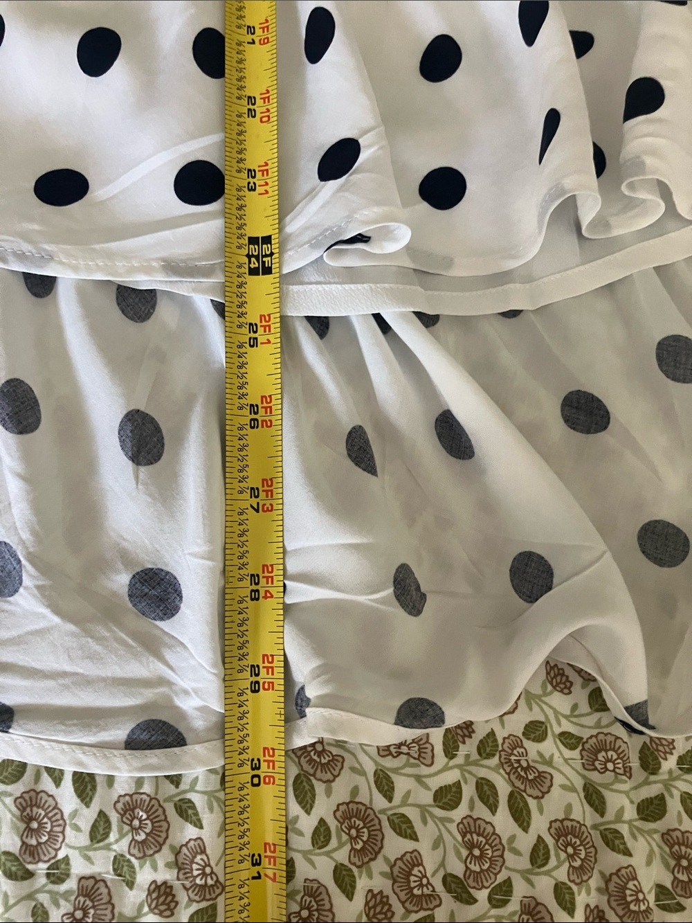 J Crew polka dot high low summer skirt L - Picture 11 of 14
